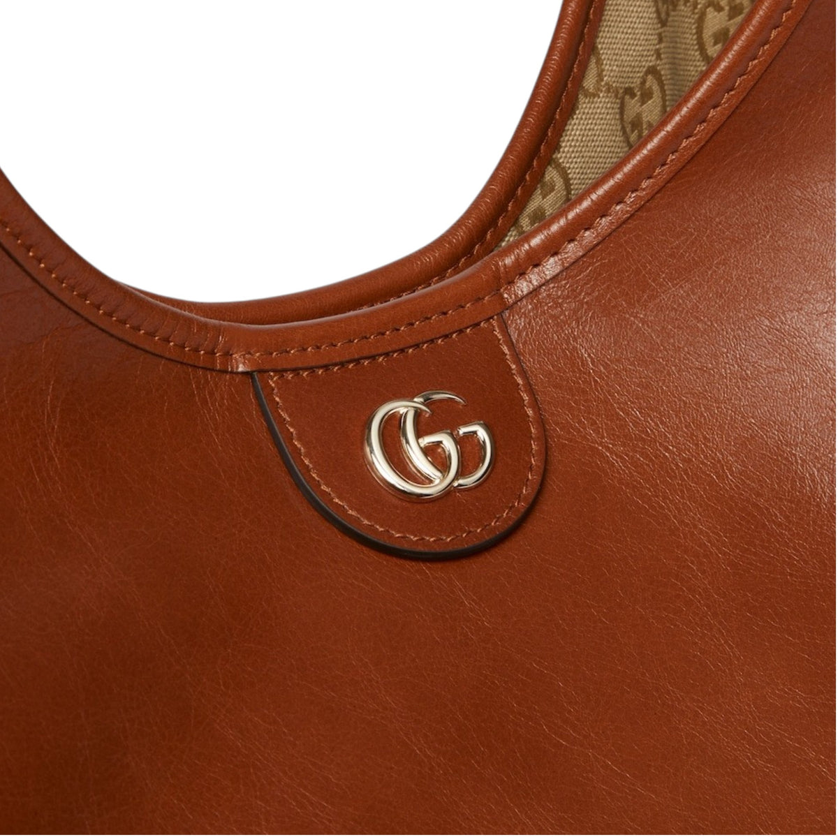 G.u.c.c.i Giglio tote bag leather Black & Brown