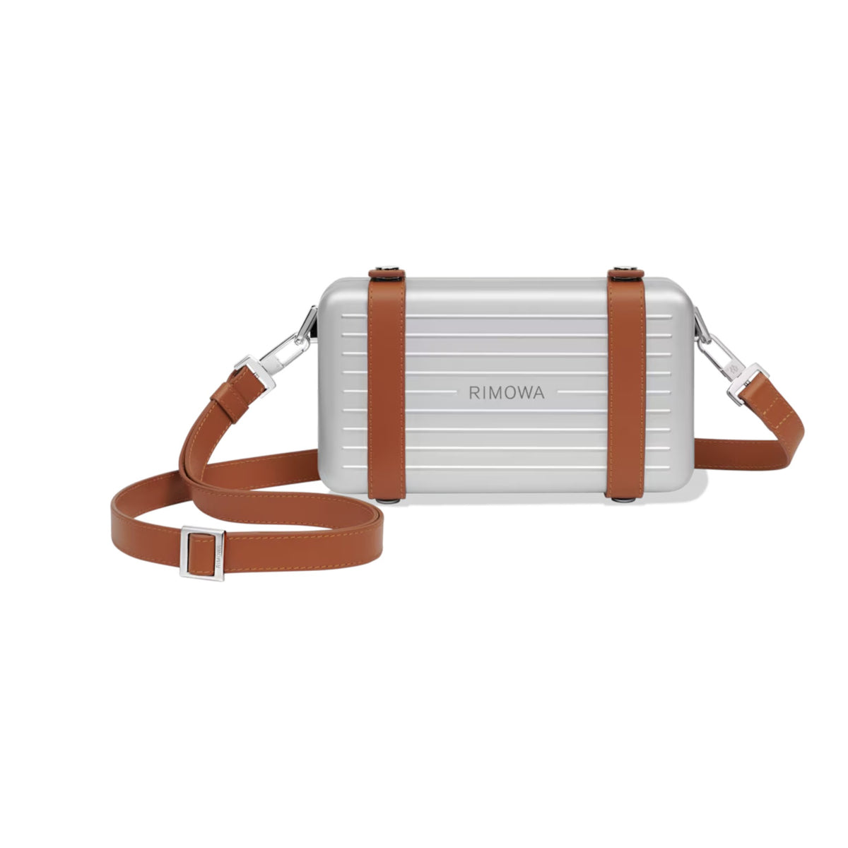 R.I.M.O.W.A Personal - Aluminum Cross-Body Bag -brown