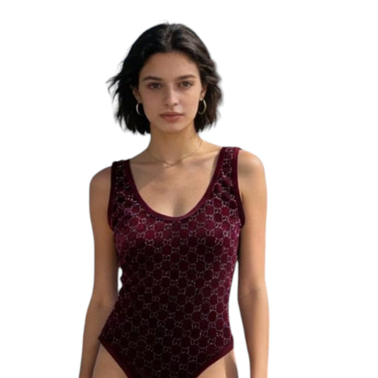 G.U.C.C.I | GG Velvet One-Piece Swimsuit