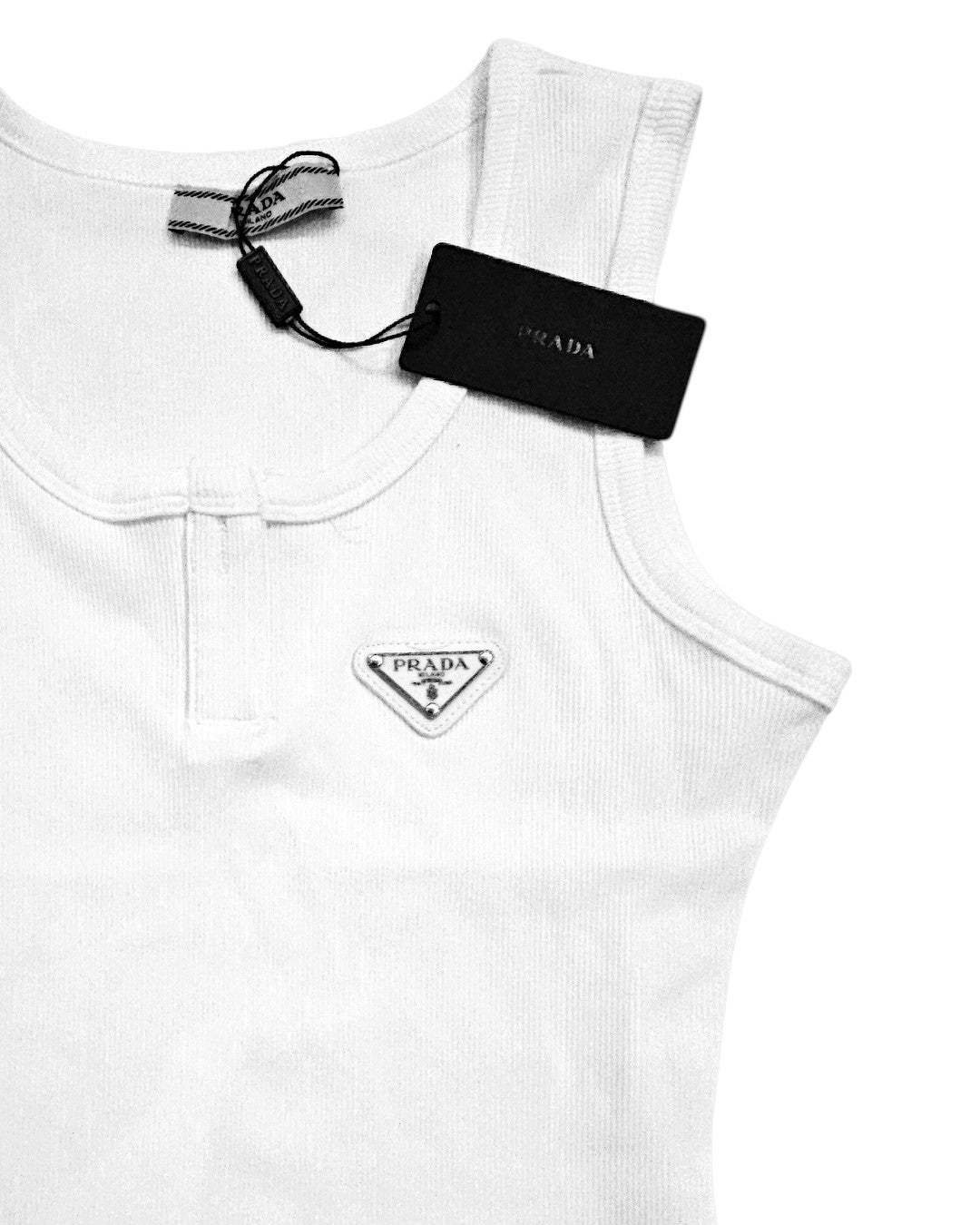 B.R.A.D.A Women's Ribbed Henley Tank Top