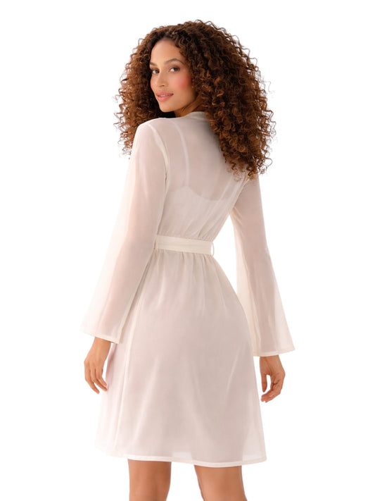 Air Curves Sheer Chiffon Robe by Triumph – Elegant Wrap Lingerie