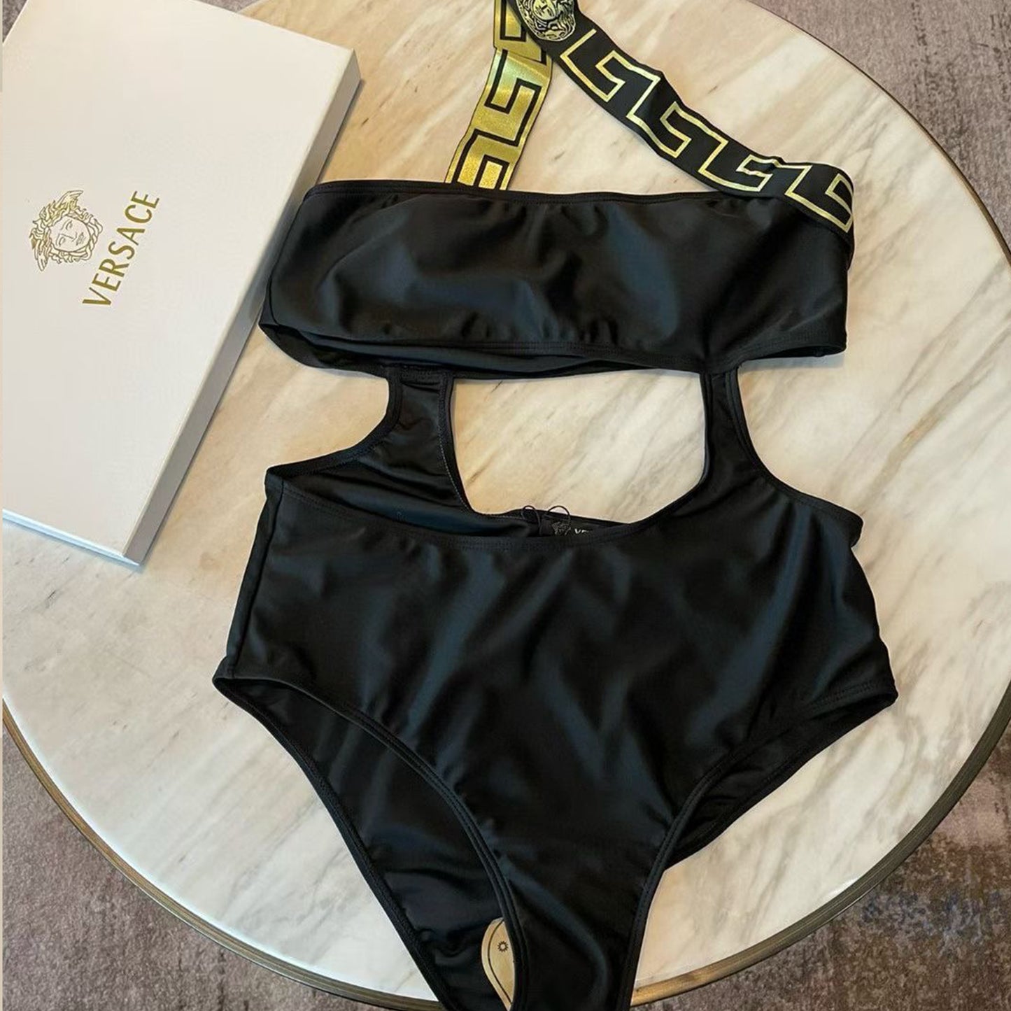 V.e.r.s.a.c.e | Greca Border One-Piece Swimsuit