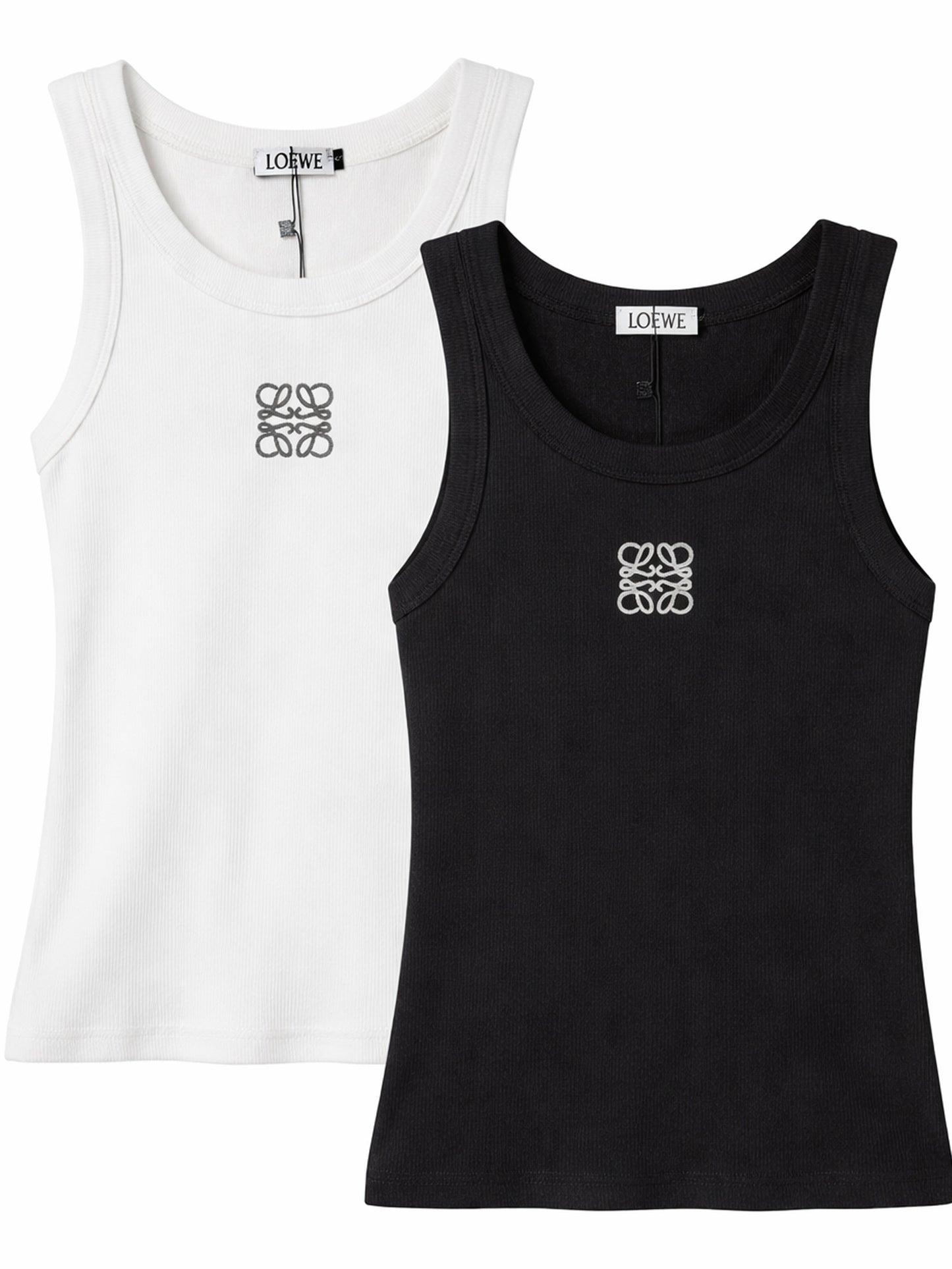 L.O.E.W.E Anagram-embroidered stretch-cotton tank
