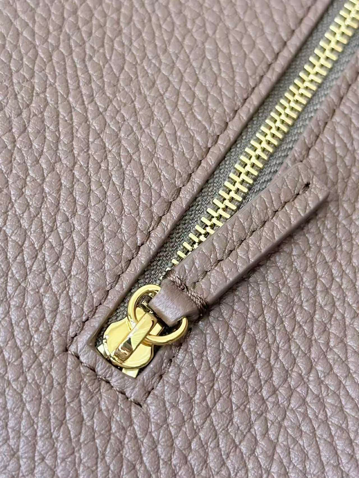 C.H.A.N.E.L Maxi Flap bag   Grained Calfskin & Gold & Silver-Tone Metal  Dark Khaki