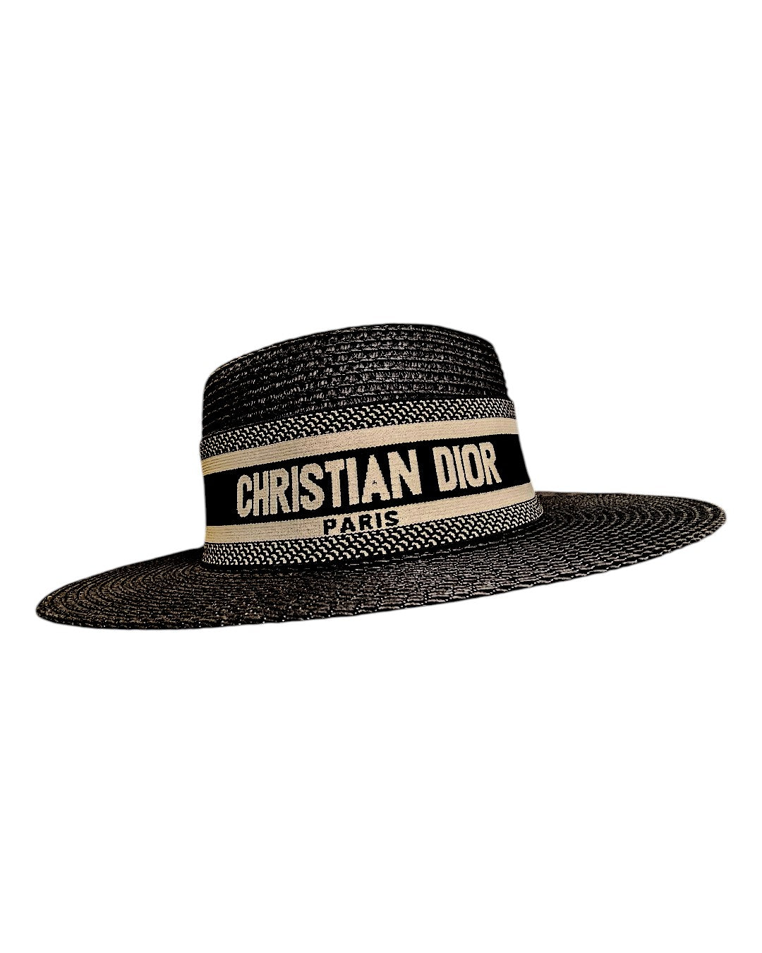 C.h.r.i.s.t.i.a.n  D.i.o.r  Luxury Straw Boater Hat
