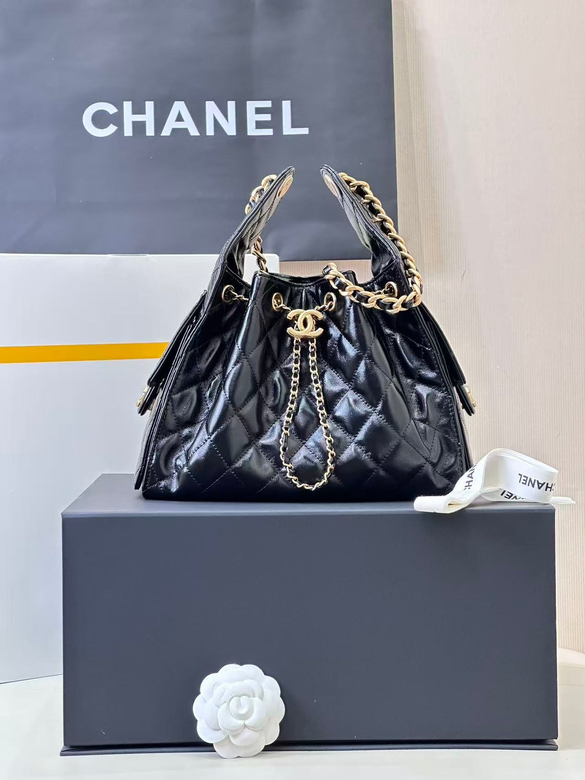 C.H.A.N.E.L 25 Handbag Black