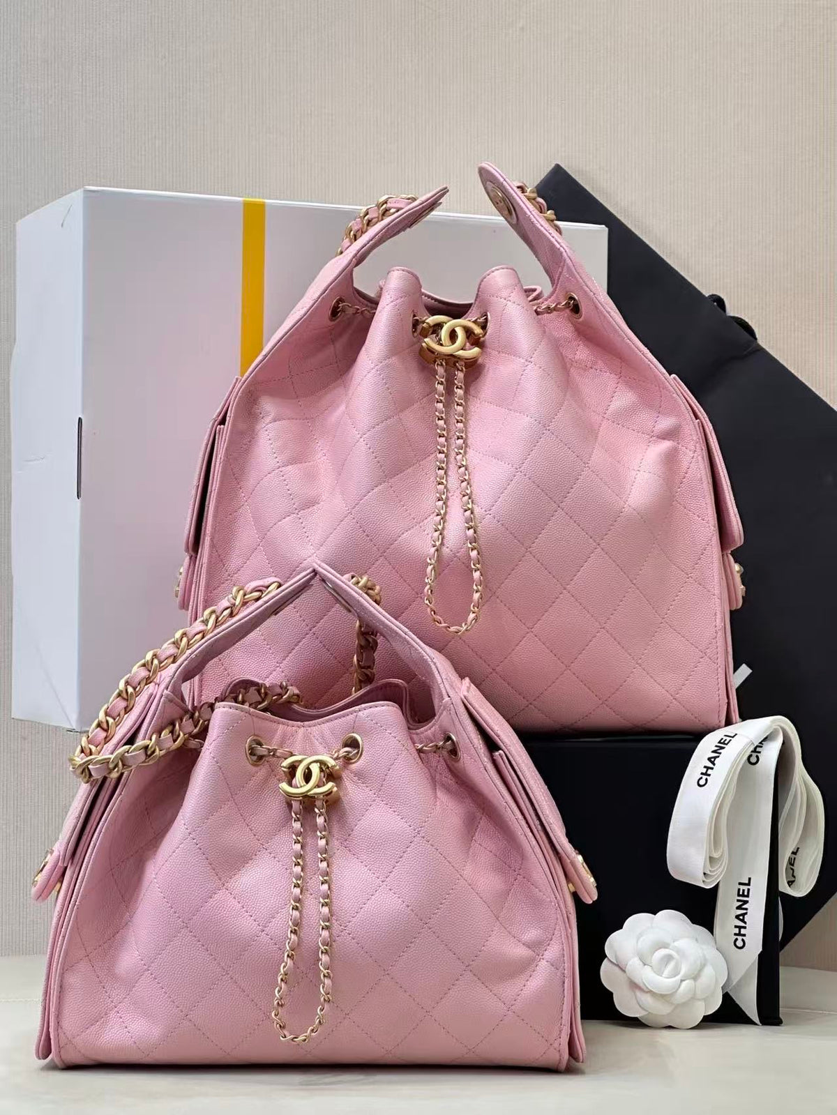 C.H.A.N.E.L 25  Handbag Light Pink