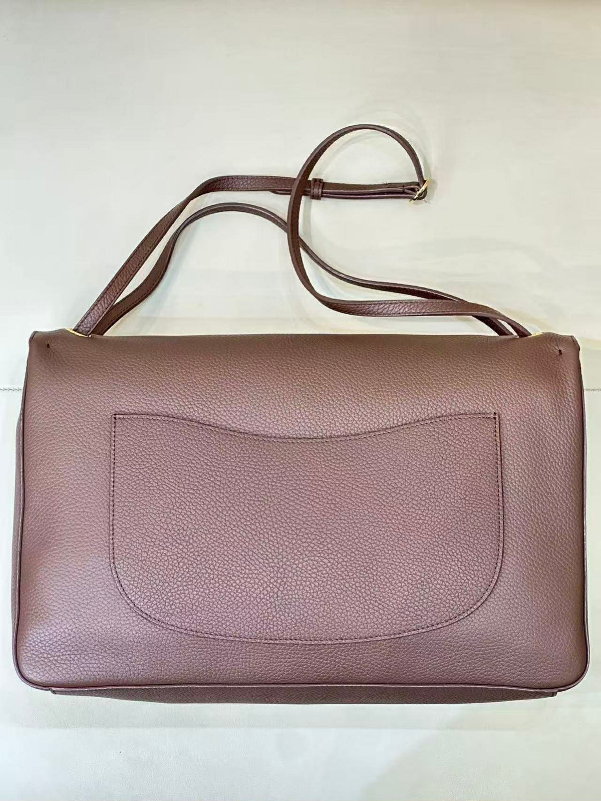 C.H.A.N.E.L Maxi Flap bag   Grained Calfskin & Gold & Silver-Tone Metal  Dark Khaki
