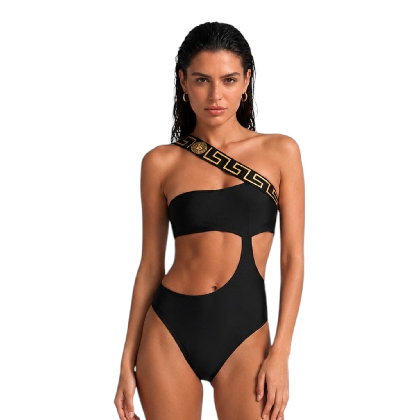 V.e.r.s.a.c.e | Greca Border One-Piece Swimsuit