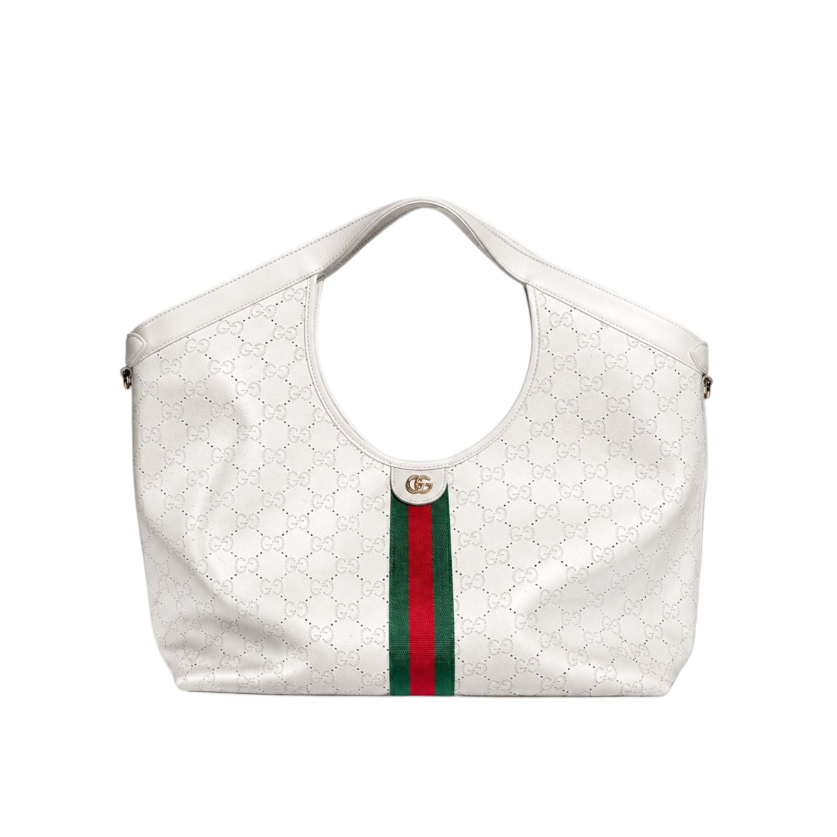 G.u.c.c.i Giglio tote bag GG leather