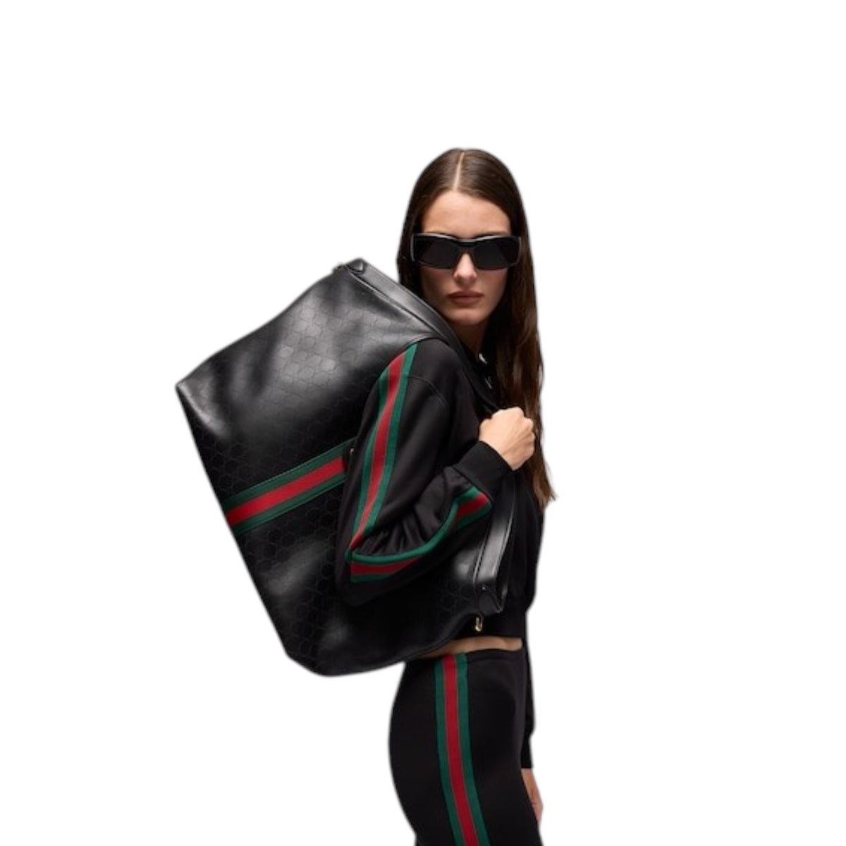 G.u.c.c.i Giglio tote bag GG leather