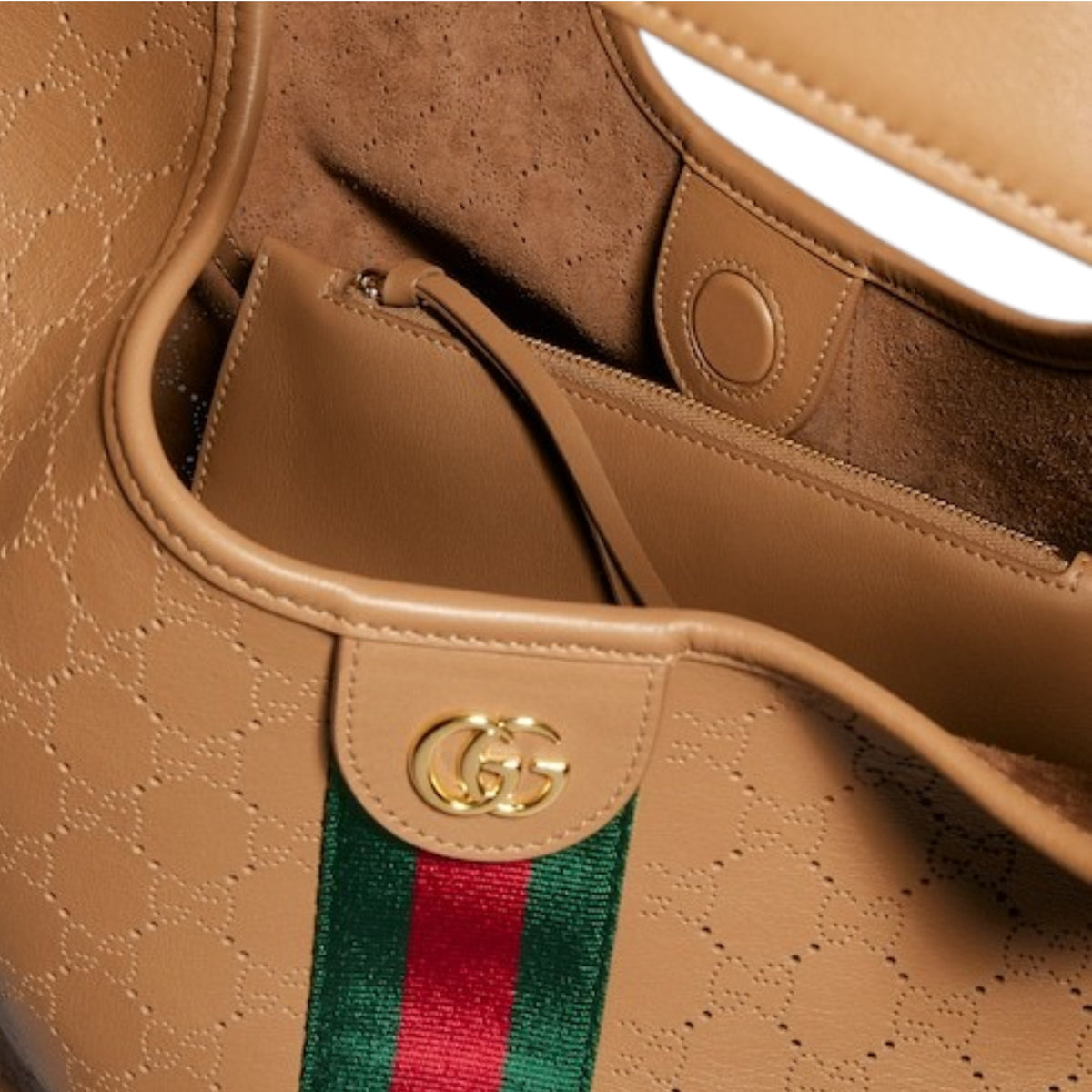 G.u.c.c.i Giglio tote bag GG leather