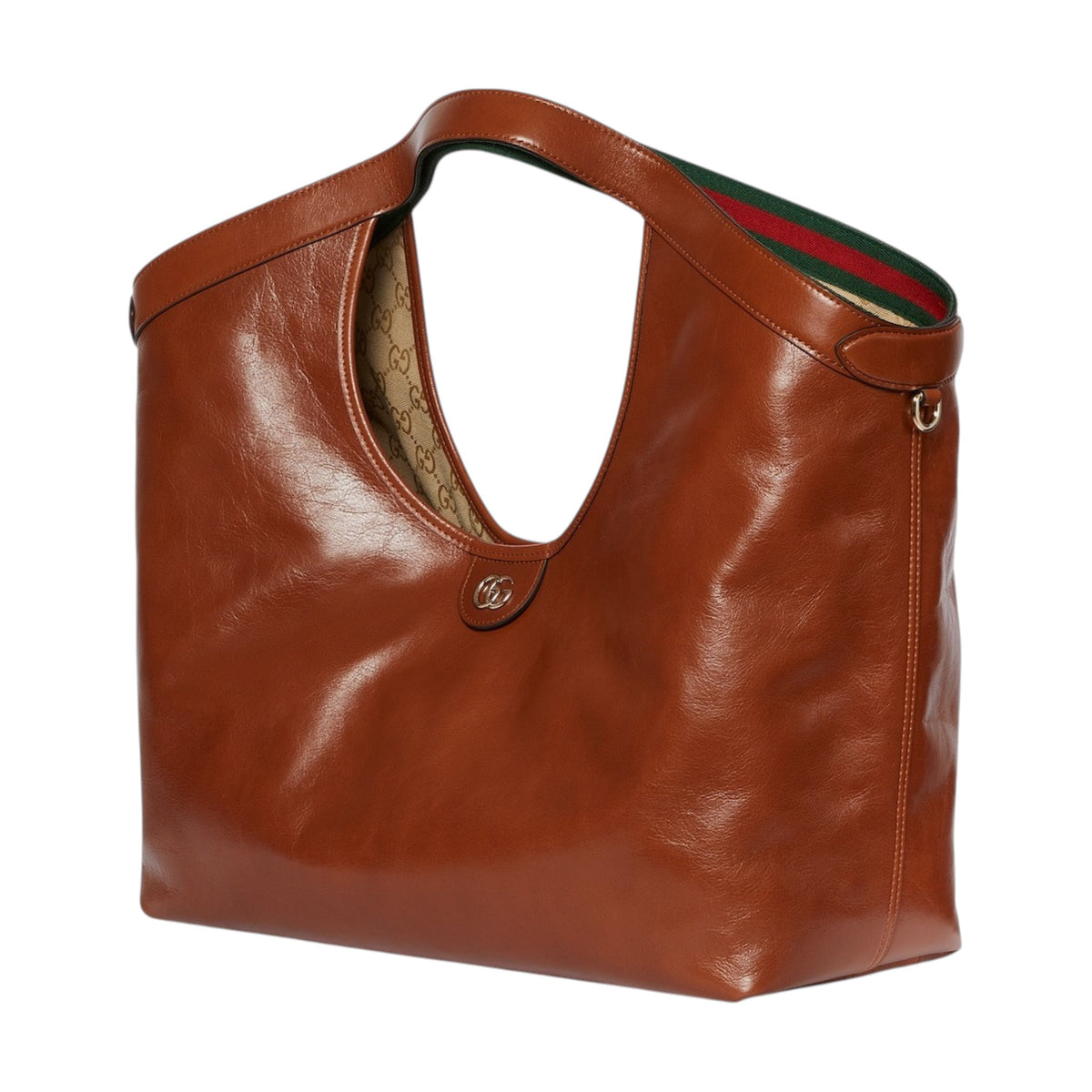 G.u.c.c.i Giglio tote bag leather Black & Brown