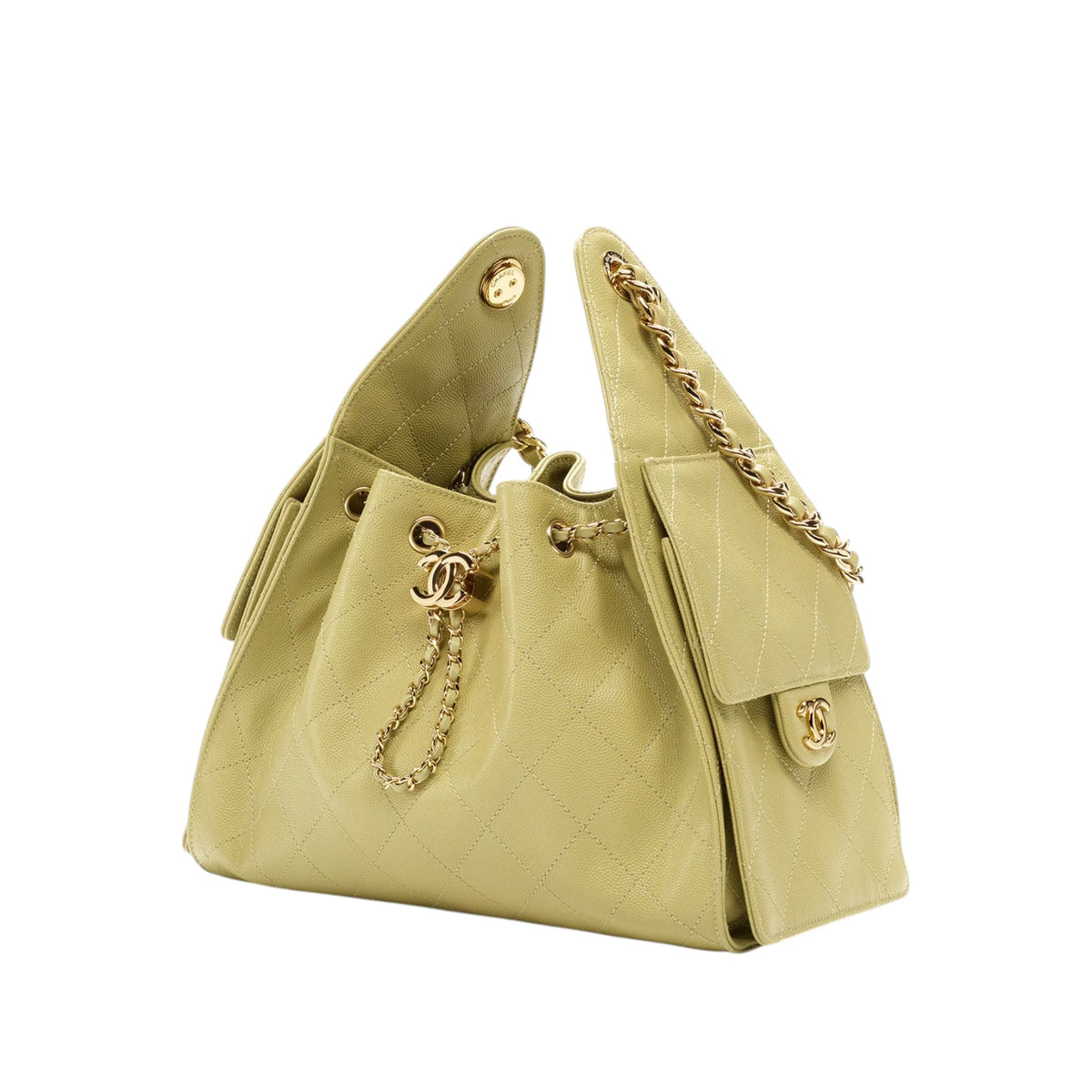 C.H.A.N.E.L 25  Handbag Green