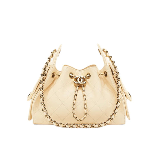 C.H.A.N.E.L 25  Handbag Ecru