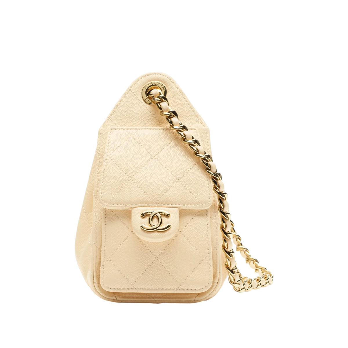 C.H.A.N.E.L 25  Handbag Ecru