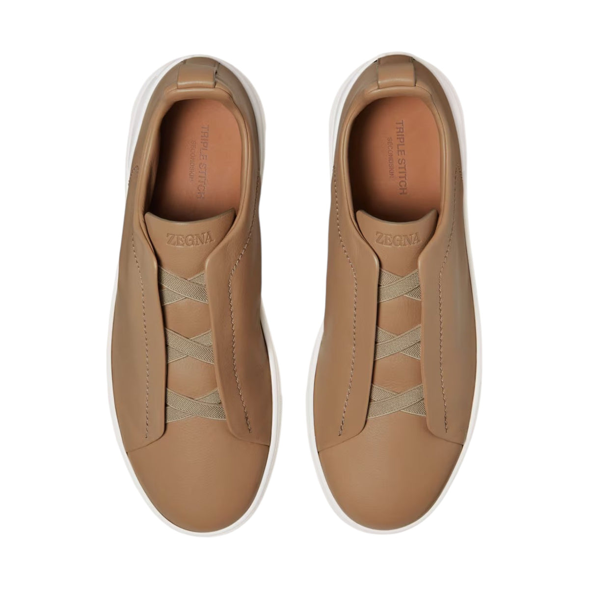 Beige Triple Stitch™ SECONDSKIN Sneakers
