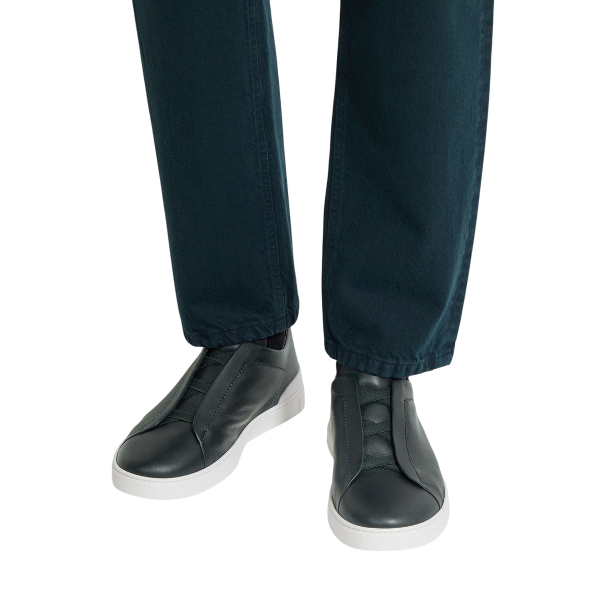 Dark Green Triple Stitch™ SECONDSKIN Sneakers