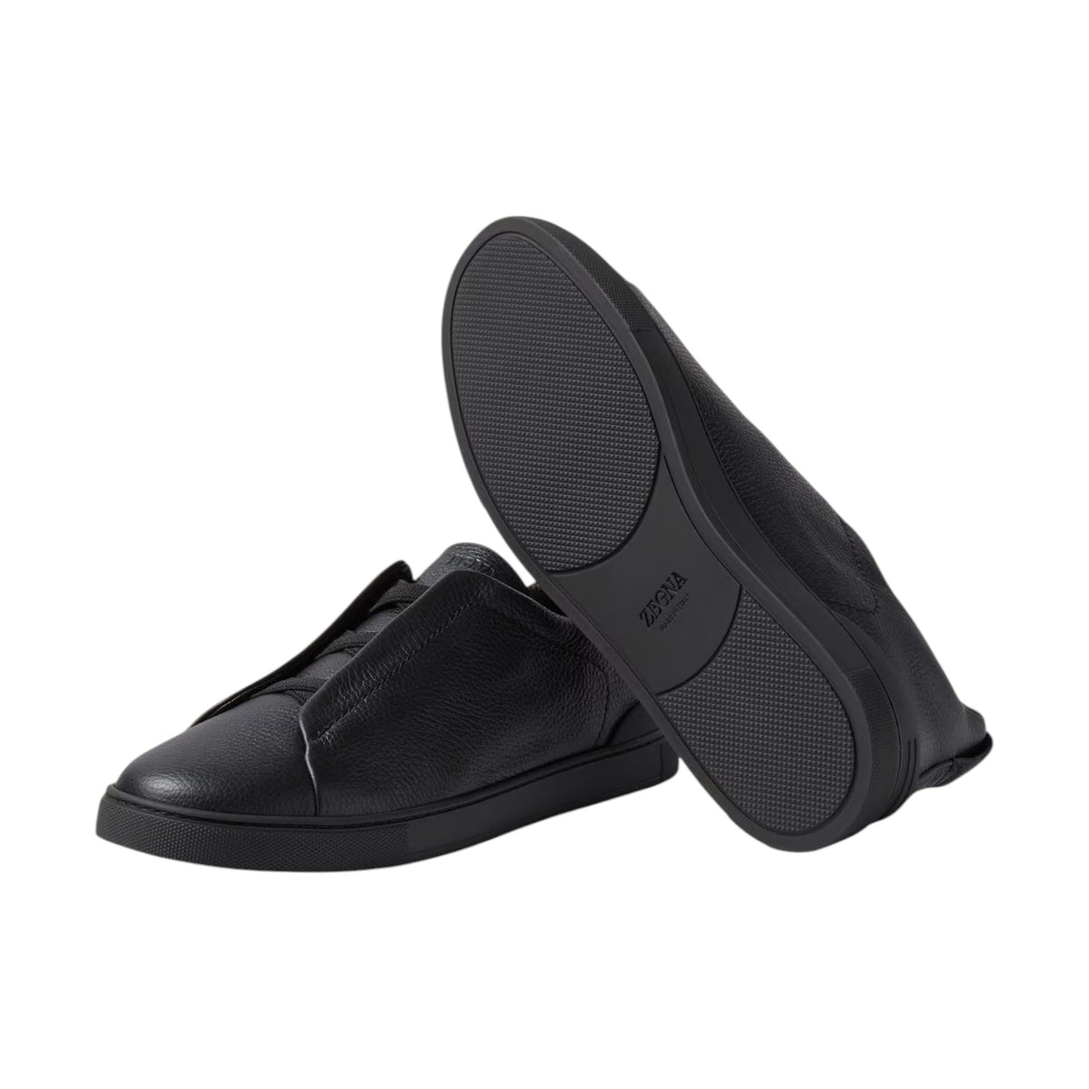Black Leather Triple Stitch™ Sneakers
