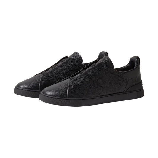 Black Leather Triple Stitch™ Sneakers