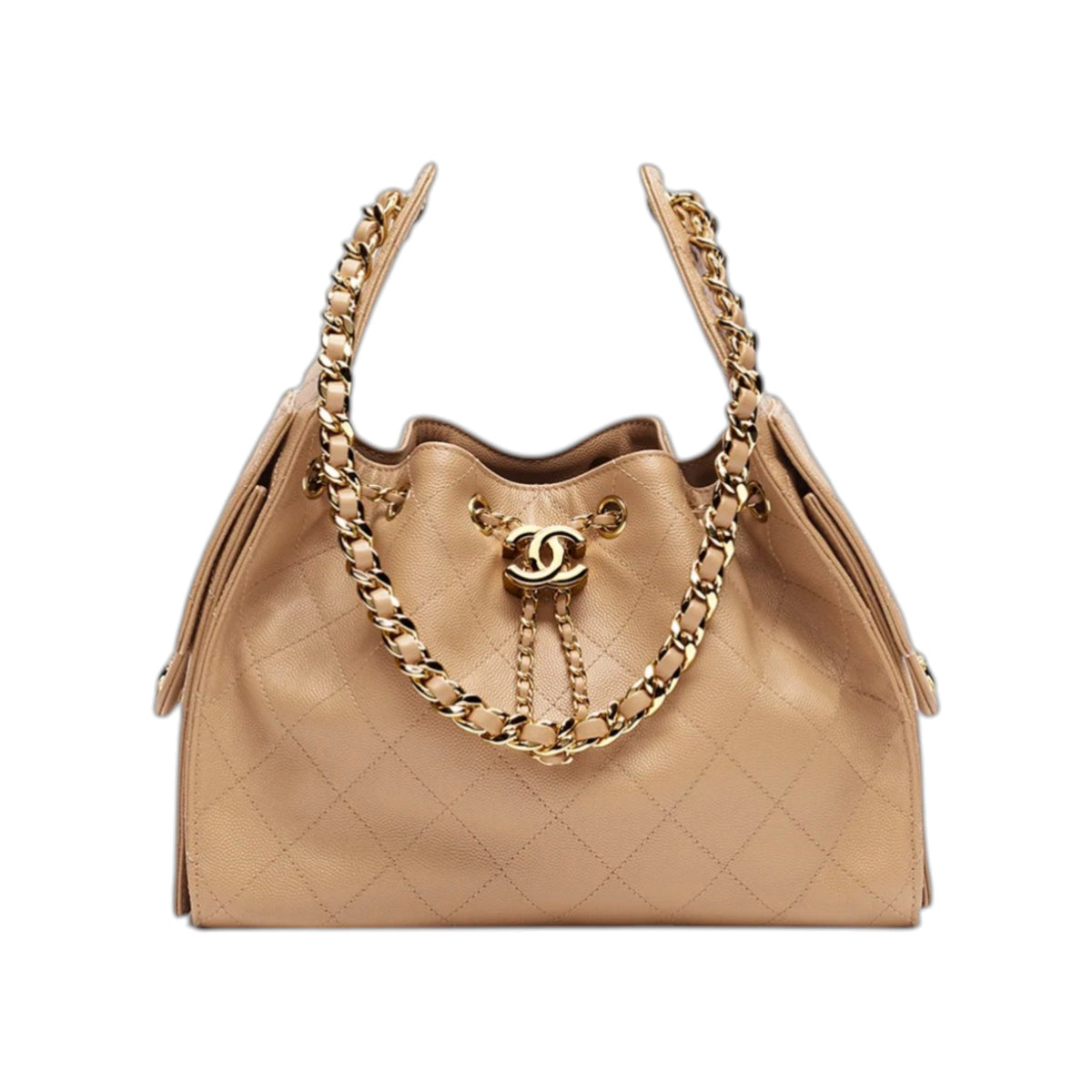 C.H.A.N.E.L 25  Handbag Light Brown