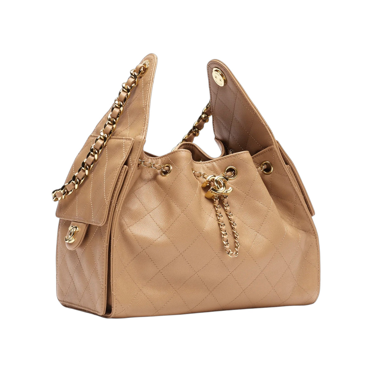 C.H.A.N.E.L 25  Handbag Light Brown