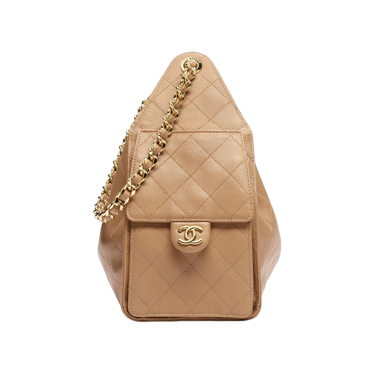 C.H.A.N.E.L 25  Handbag Light Brown