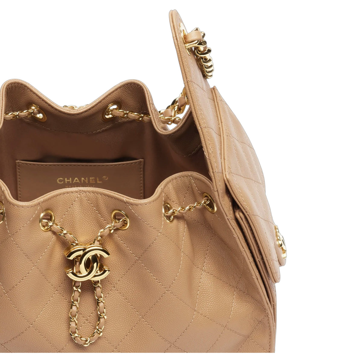 C.H.A.N.E.L 25  Handbag Light Brown