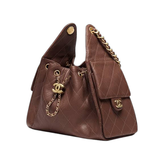 C.H.A.N.E.L 25  Handbag Brown
