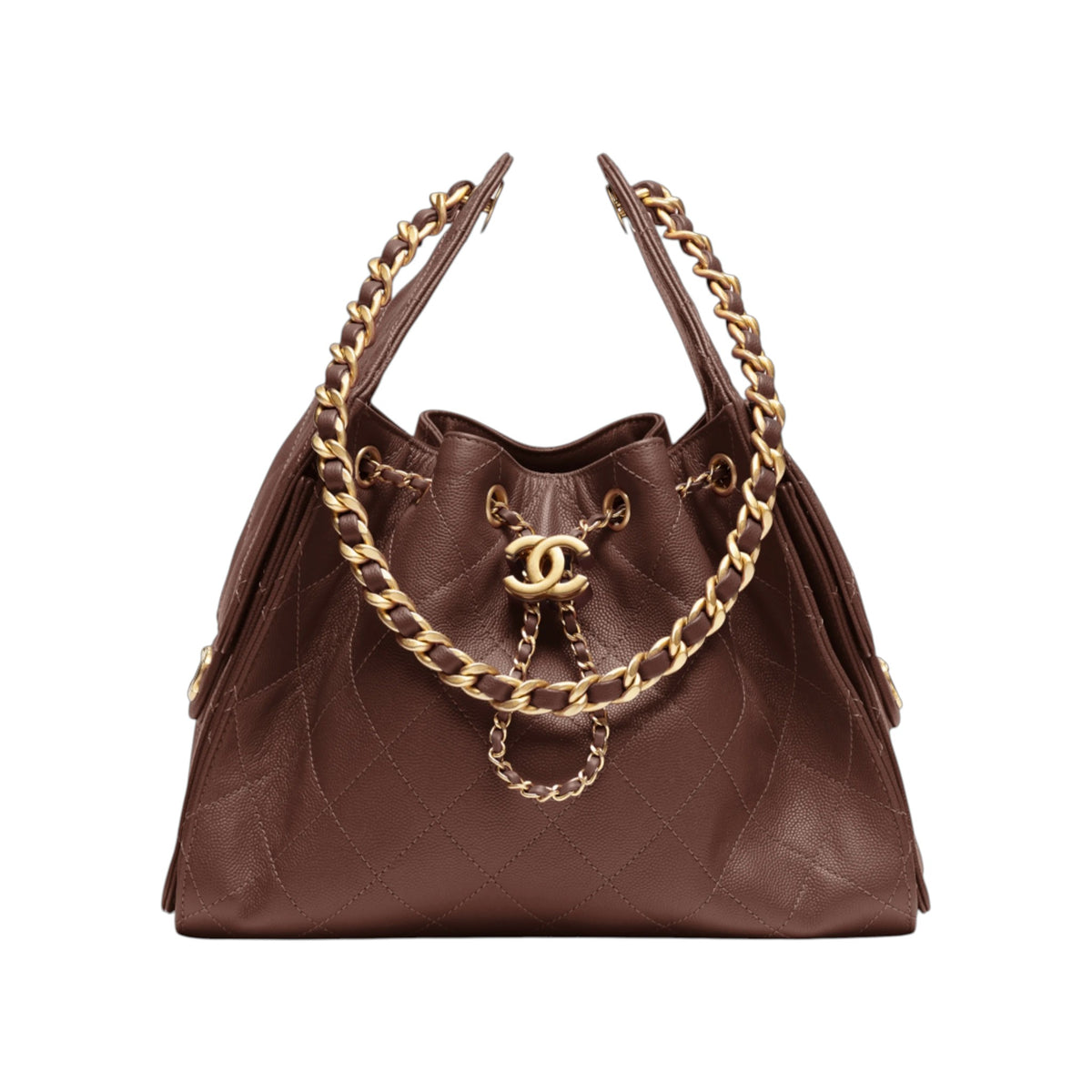 C.H.A.N.E.L 25  Handbag Brown