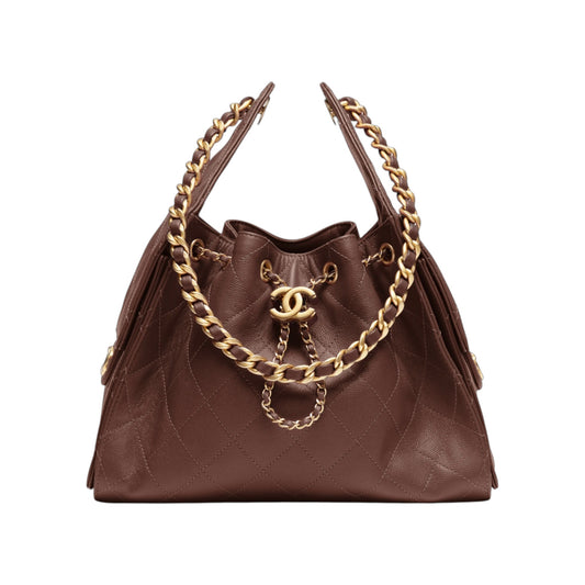 C.H.A.N.E.L 25  Handbag Brown
