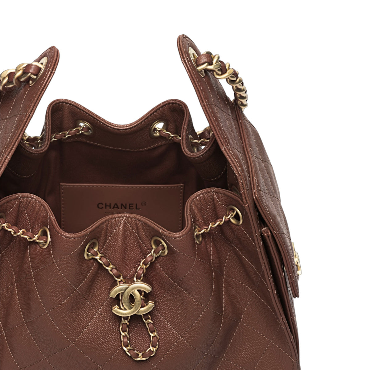 C.H.A.N.E.L 25  Handbag Brown