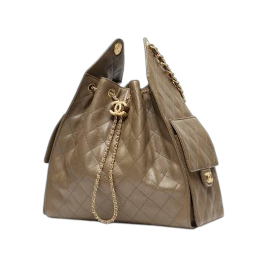 C.H.A.N.E.L 25  Handbag Dark Khaki