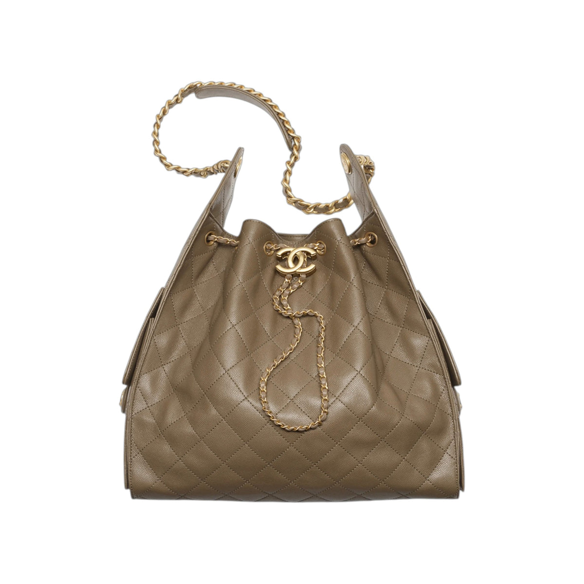 C.H.A.N.E.L 25  Handbag Dark Khaki