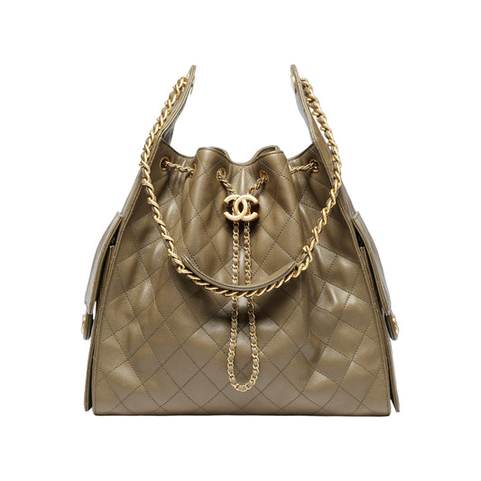 C.H.A.N.E.L 25  Handbag Dark Khaki
