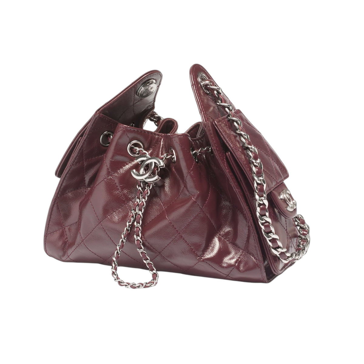 C.H.A.N.E.L 25  Handbag Burgundy
