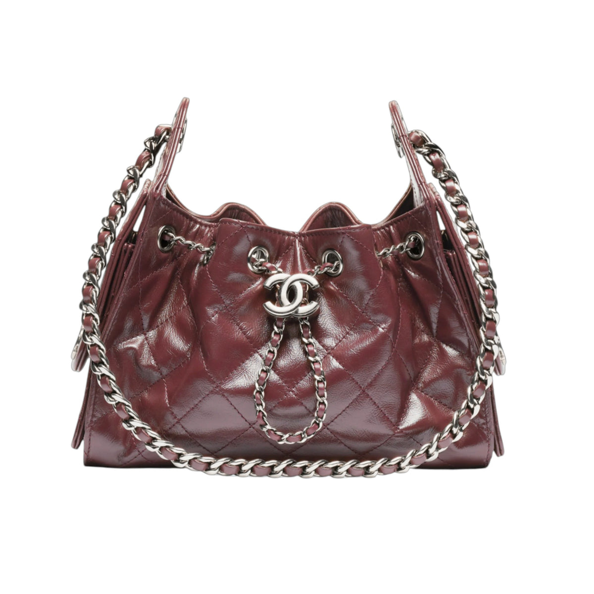C.H.A.N.E.L 25  Handbag Burgundy