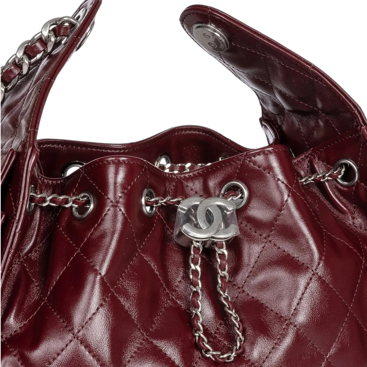 C.H.A.N.E.L 25  Handbag Burgundy