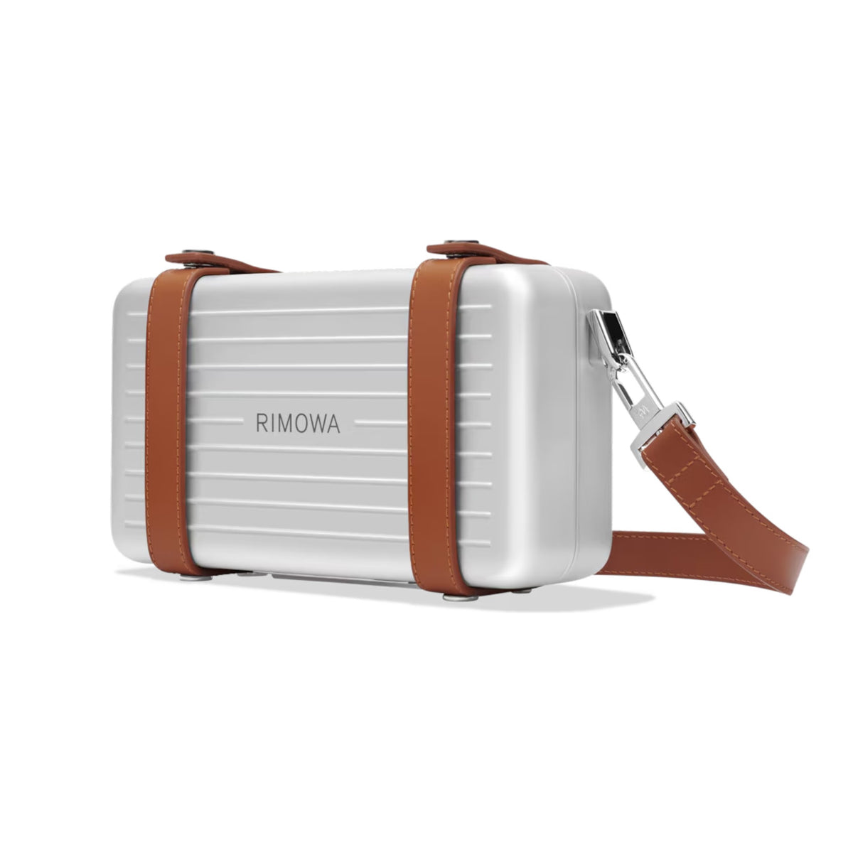 R.I.M.O.W.A Personal - Aluminum Cross-Body Bag -brown