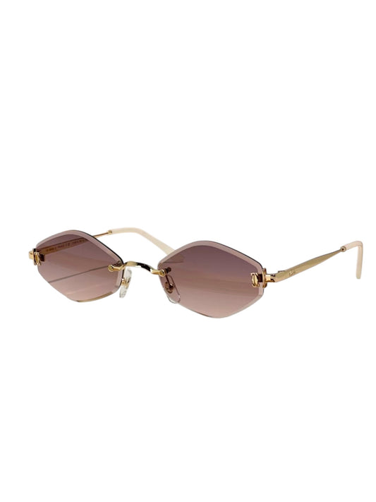 C A R T I E R  Rimless Gradient Sunglasses – 3 Colorways