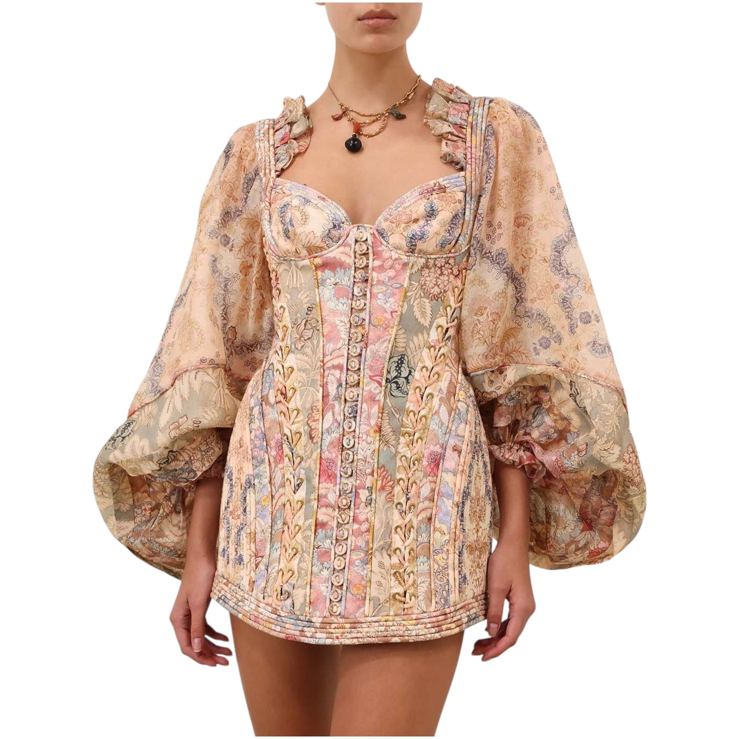 Z . i . m . m . e . r . m . a . n . n | Rebellion Corded Mini Dress