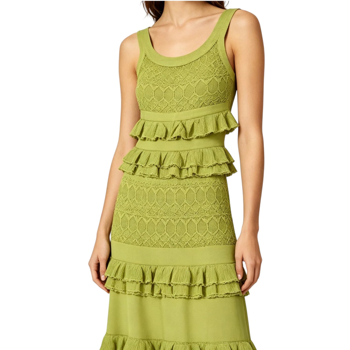 S.A.N.D.R.O | knit maxi dress green For Women