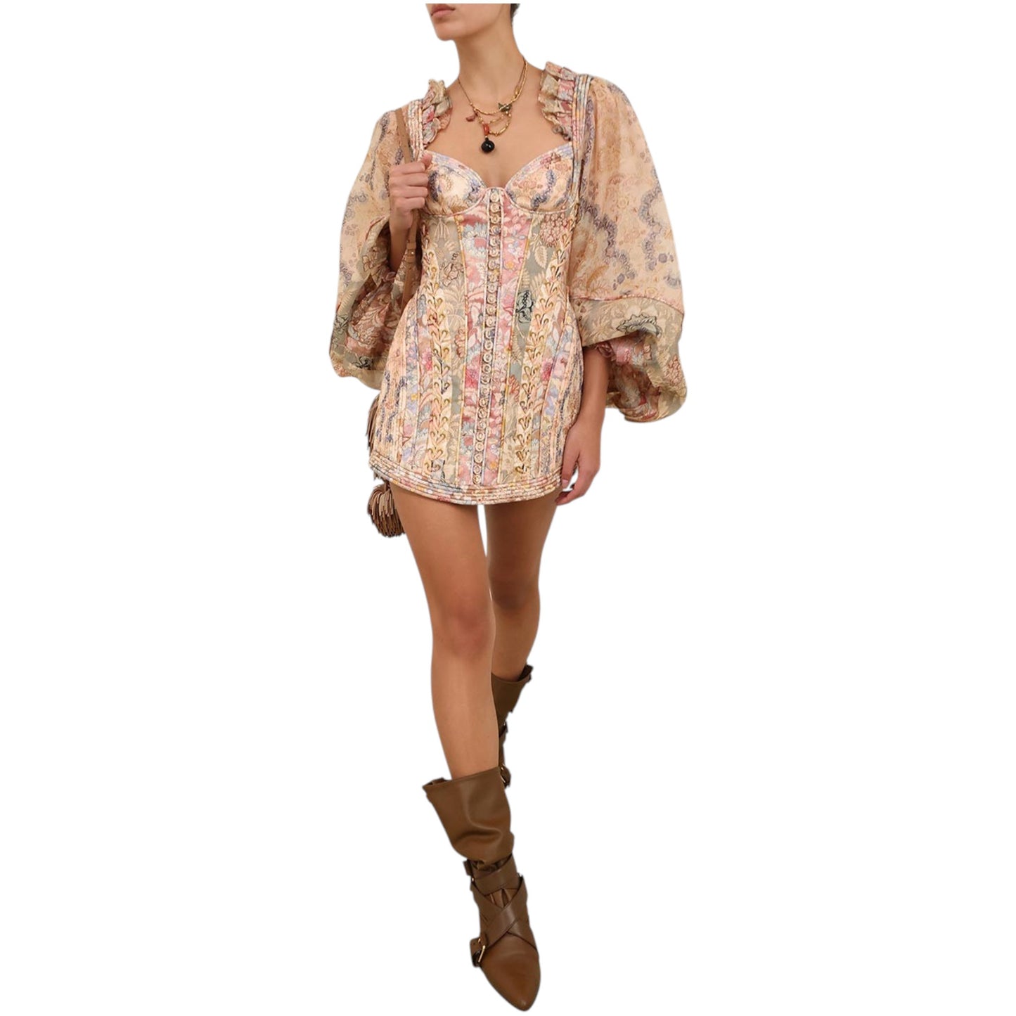 Z . i . m . m . e . r . m . a . n . n | Rebellion Corded Mini Dress