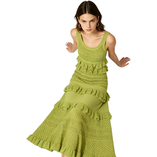 S.A.N.D.R.O | knit maxi dress green For Women
