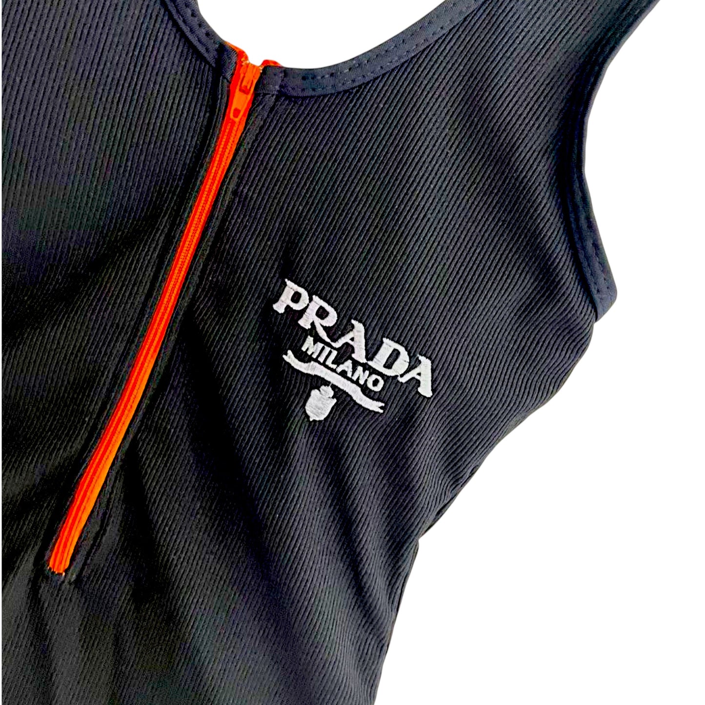 P.R.A.D.A | Zip-Front Knit One-Piece Swimsuit