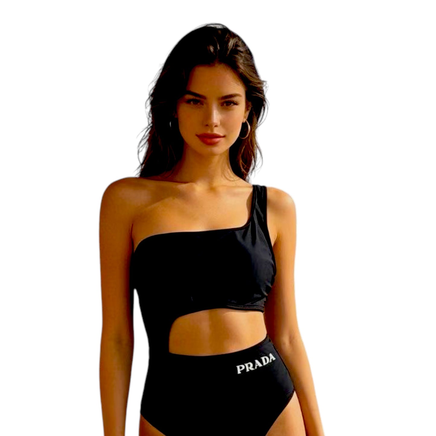P.R.A.D.A | One-Shoulder Cut-Out Swimsuit