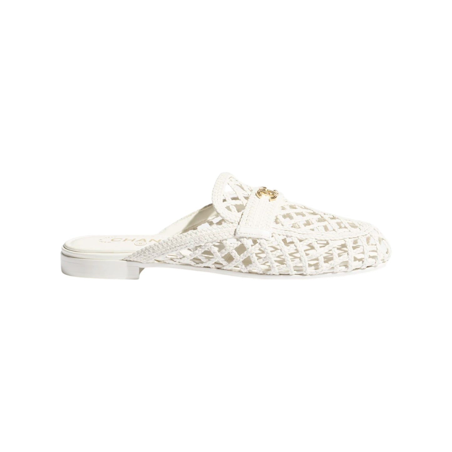 C.H.A.N.E.L   Lambskin  White & Black