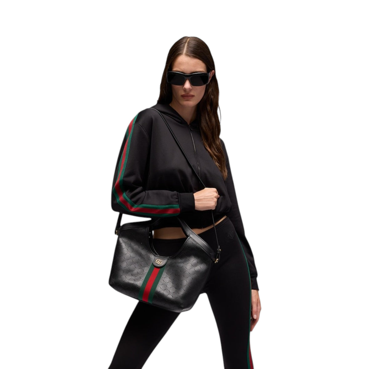 G.u.c.c.i Giglio tote bag GG leather