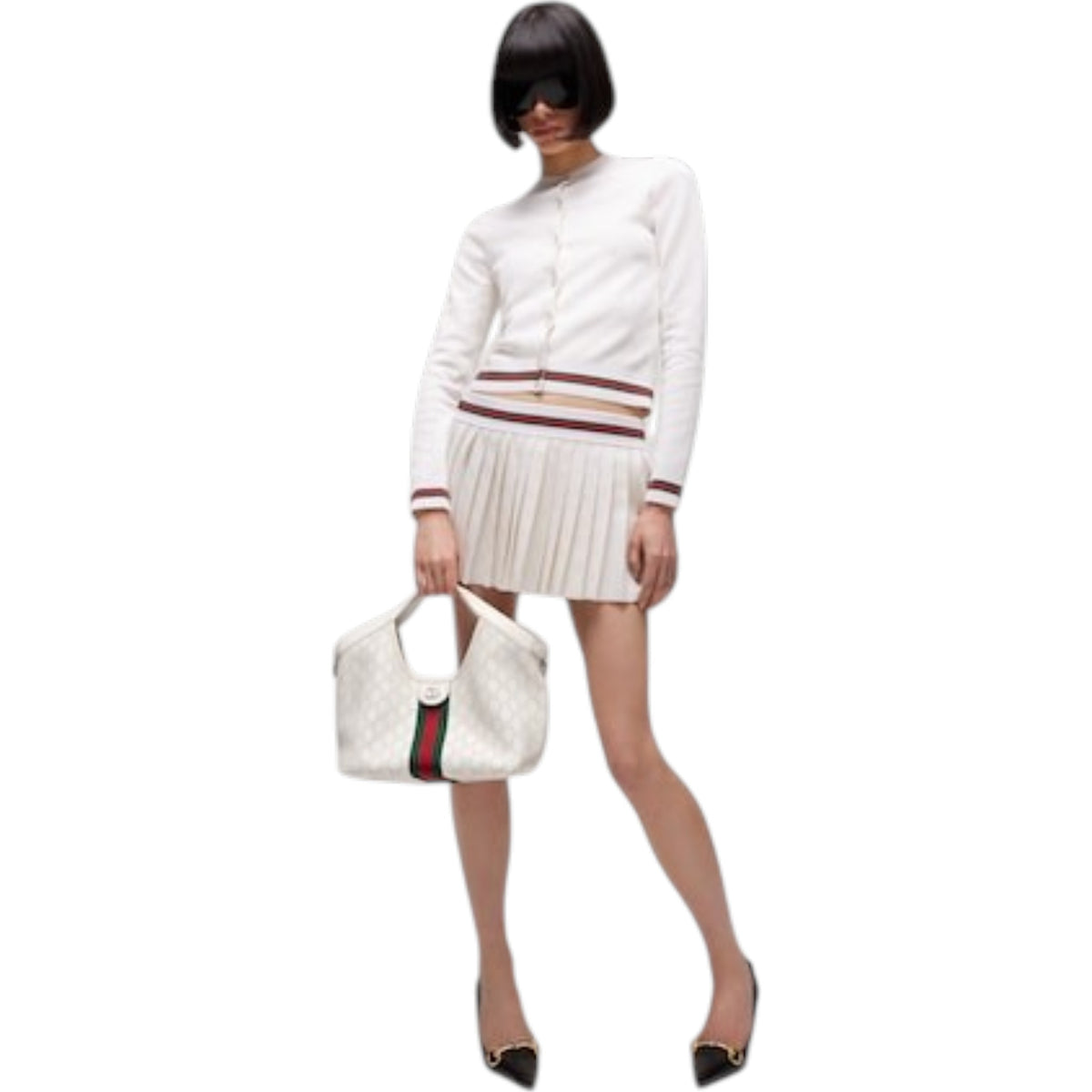 G.u.c.c.i Giglio tote bag GG leather