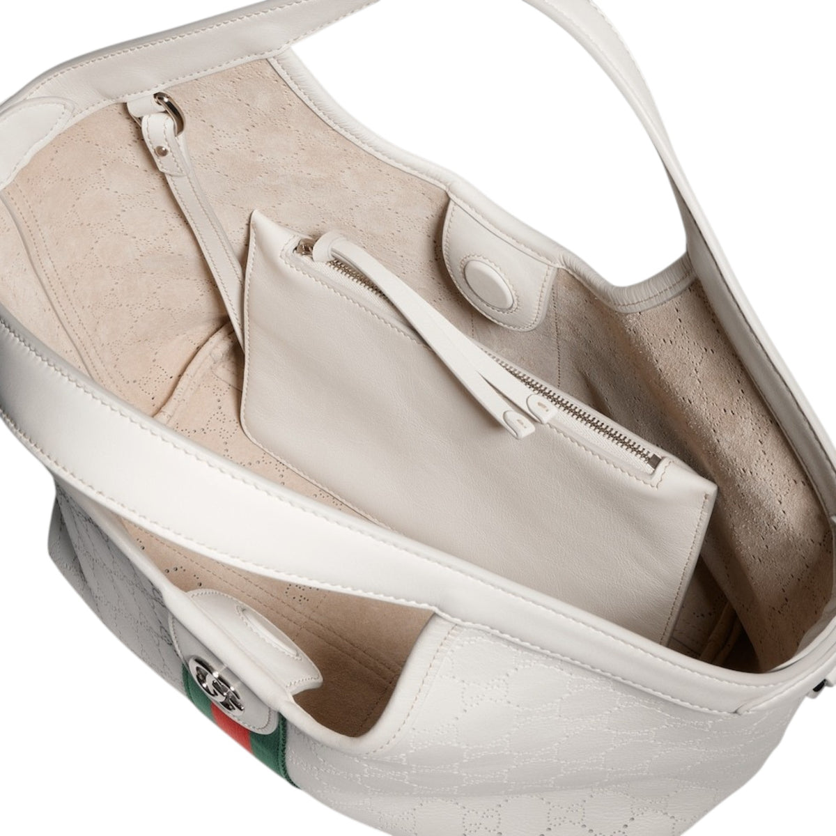 G.u.c.c.i Giglio tote bag GG leather